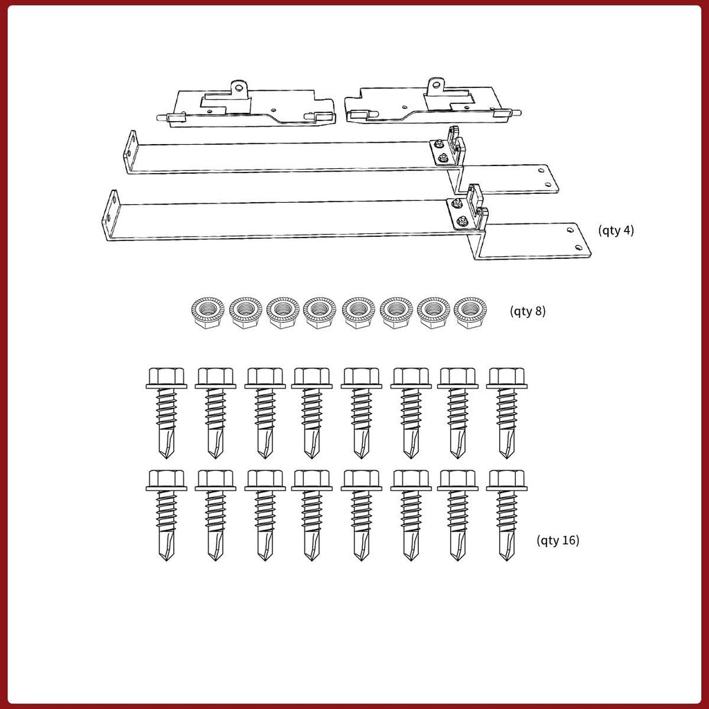 Set of 2 Truck Bed Storage Tool Box Lockable H739