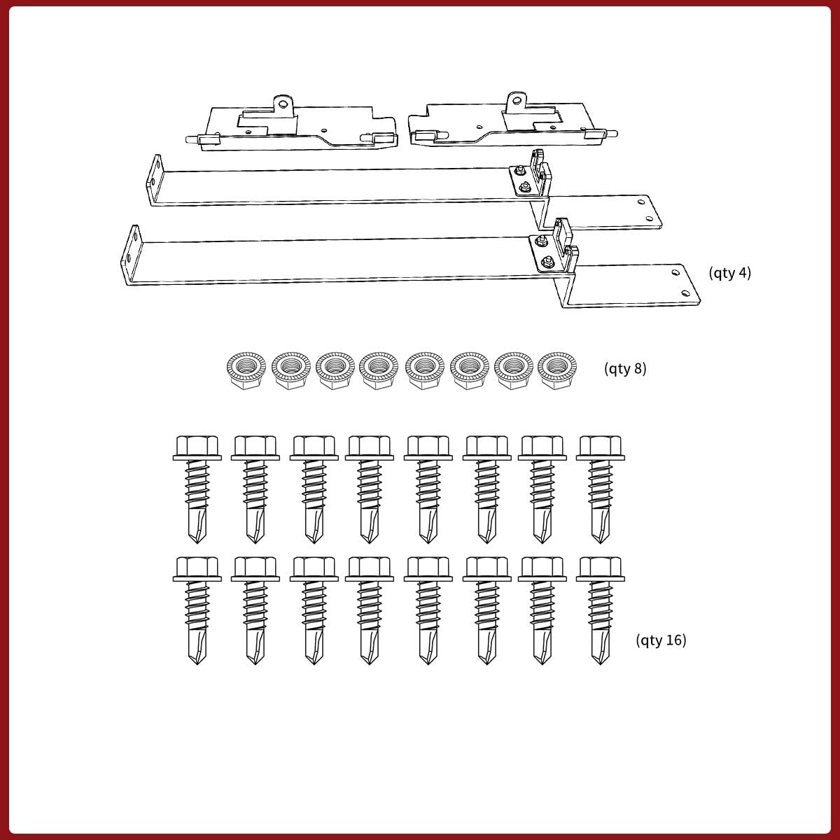 Set of 2 Truck Bed Storage Tool Box Lockable H739