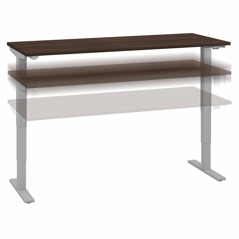 Electric Height Adjustable Standing Desk in Black Walnut E181