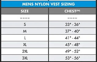 Mens Nylon Life Vest Lifejacket O129319