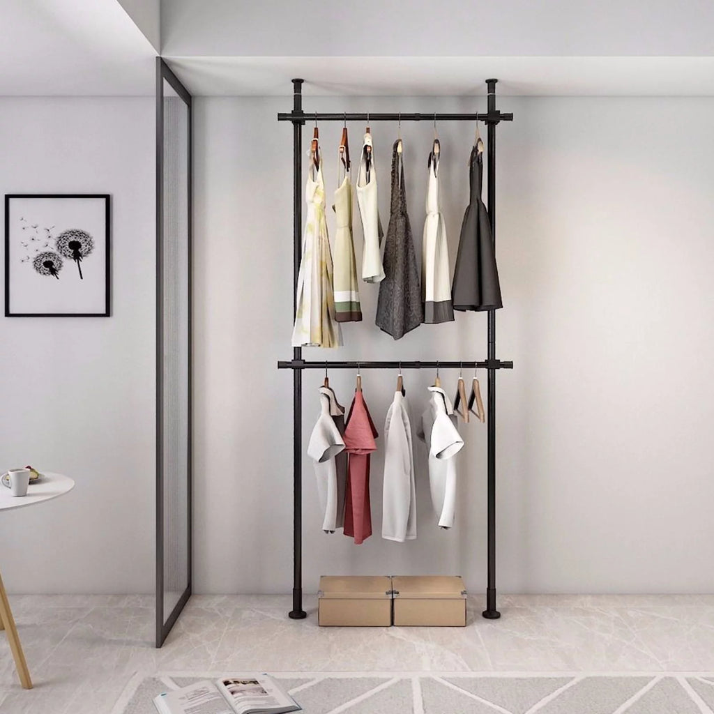 2 Tier Adjustable Clothes Rack J1987
