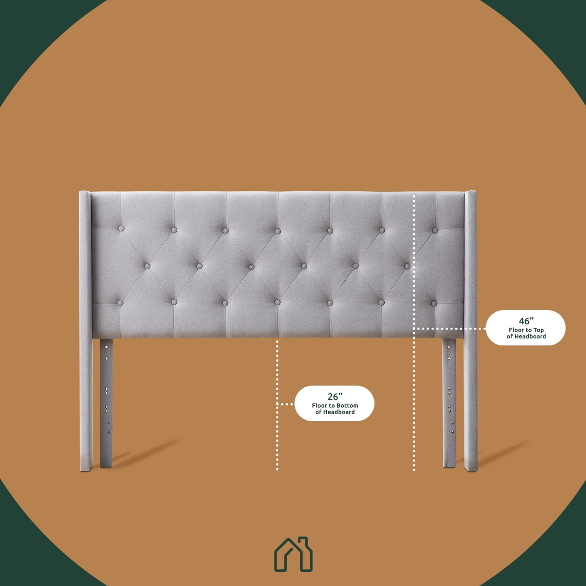 King Cal King Cream Upholstered Headboard P218