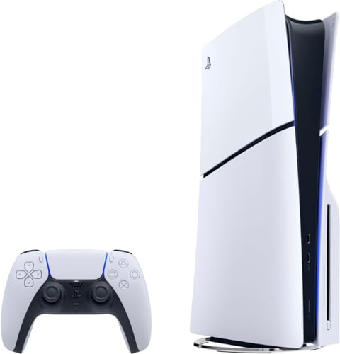 PlayStation 5 Slim 2TB Disc Edition Console with Controller and Controller Charger White Z384