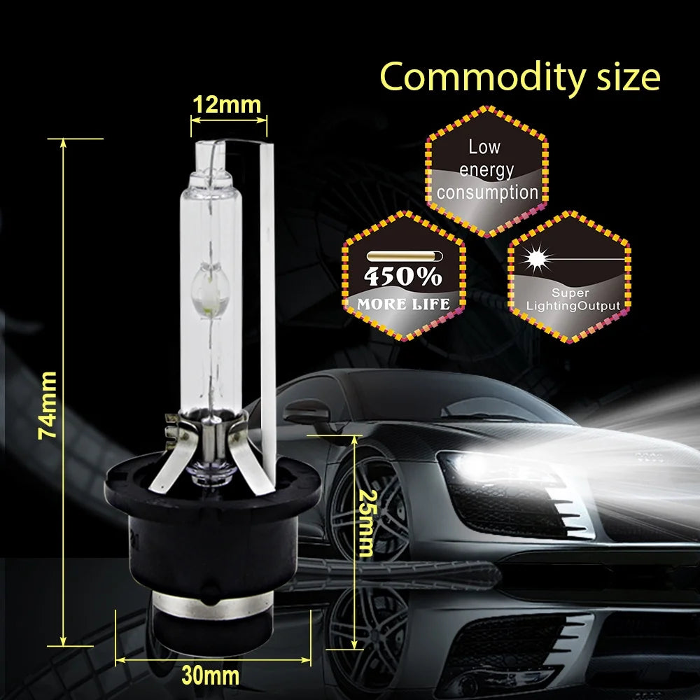 D4S Xenon HID Headlight Replacement Bulb Qty2 J1709
