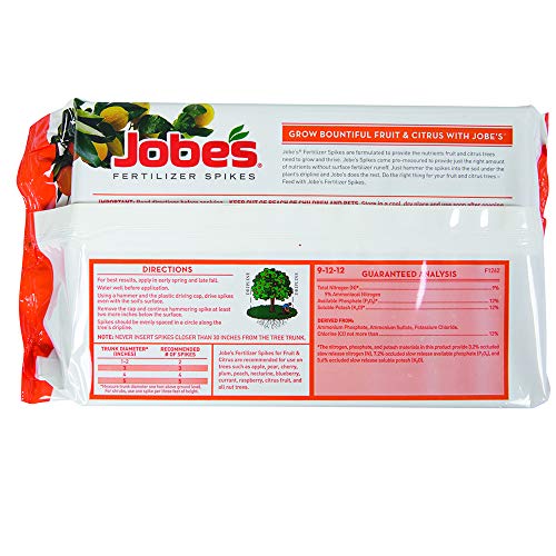 15 Count Slow Release Fertilizer Spikes for Fruit and Citrus Plants P37834