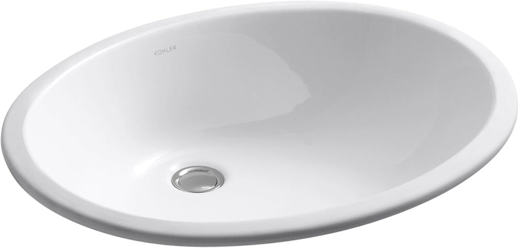 Biscuit Undercounter Bathroom Sink R234