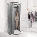 Grey Portable Folding Dressing Room with Shading Curtain S9393