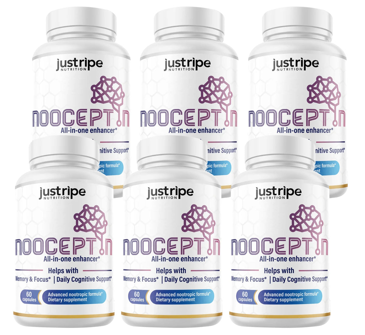 6 Pack Cognitive Enhancer Capsules V62239