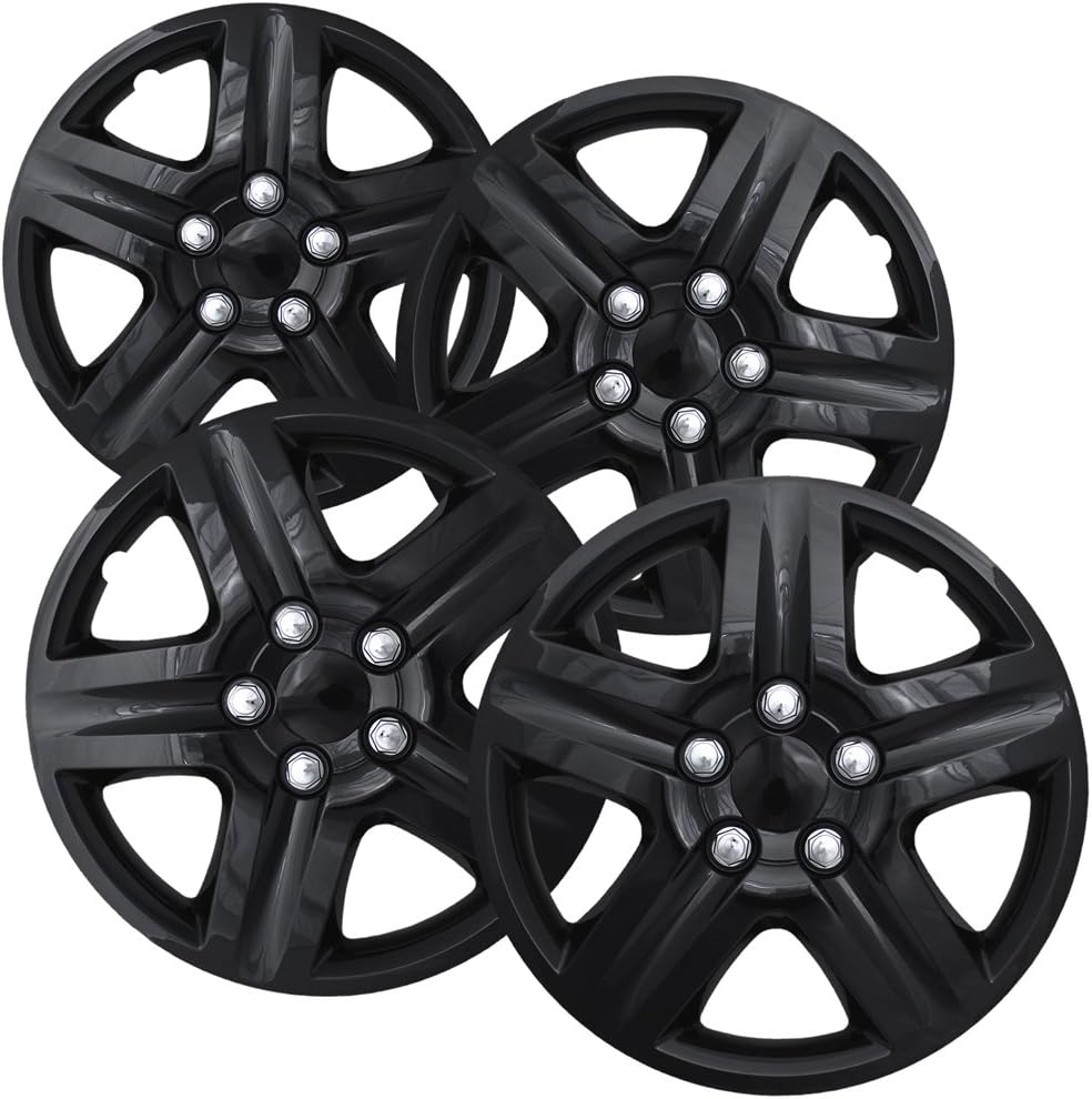16 inch Black Snap On Wheel Covers Pack of 4 J506986