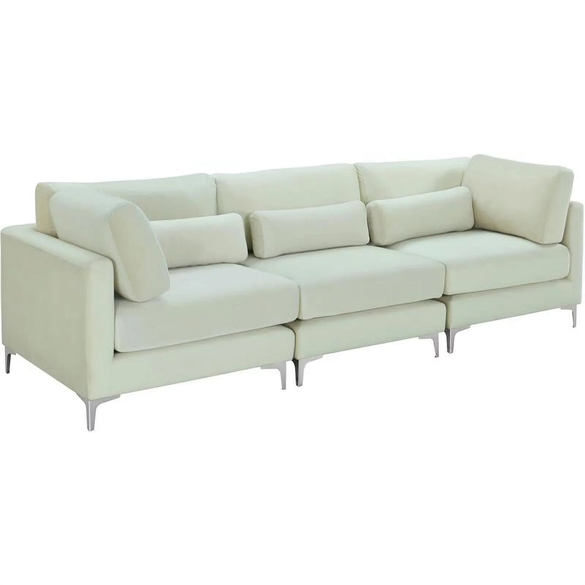 Cream Velvet Modular Sofa X820