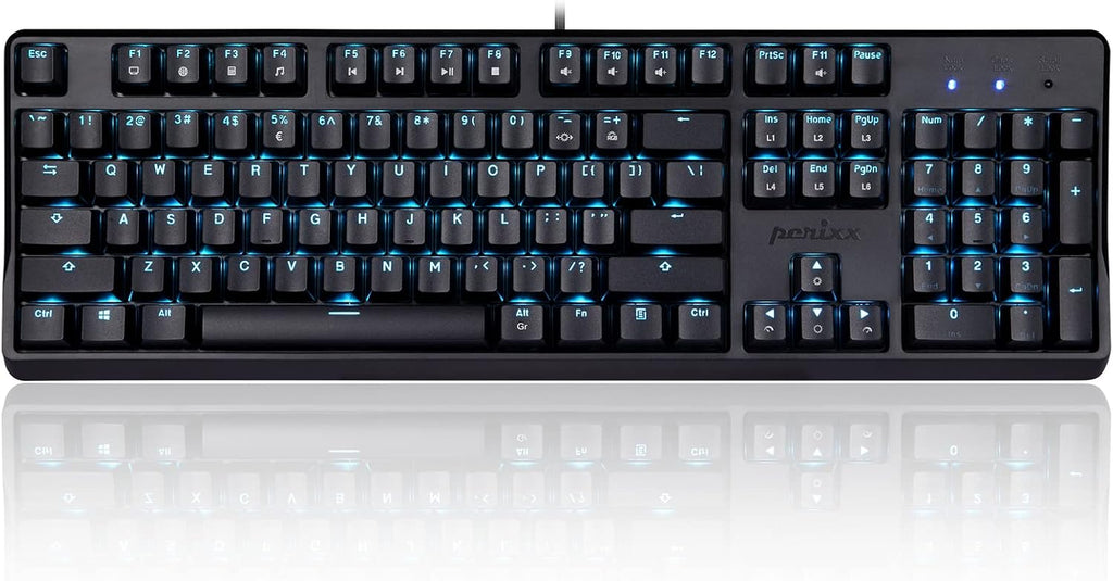 Mechanical Gaming Keyboard with RGB Backlighting and Gateron Blue Switches P76523
