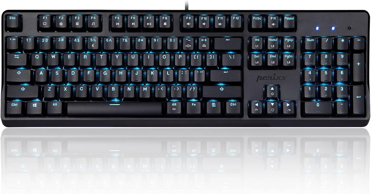 Mechanical Gaming Keyboard with RGB Backlighting and Gateron Blue Switches P76523