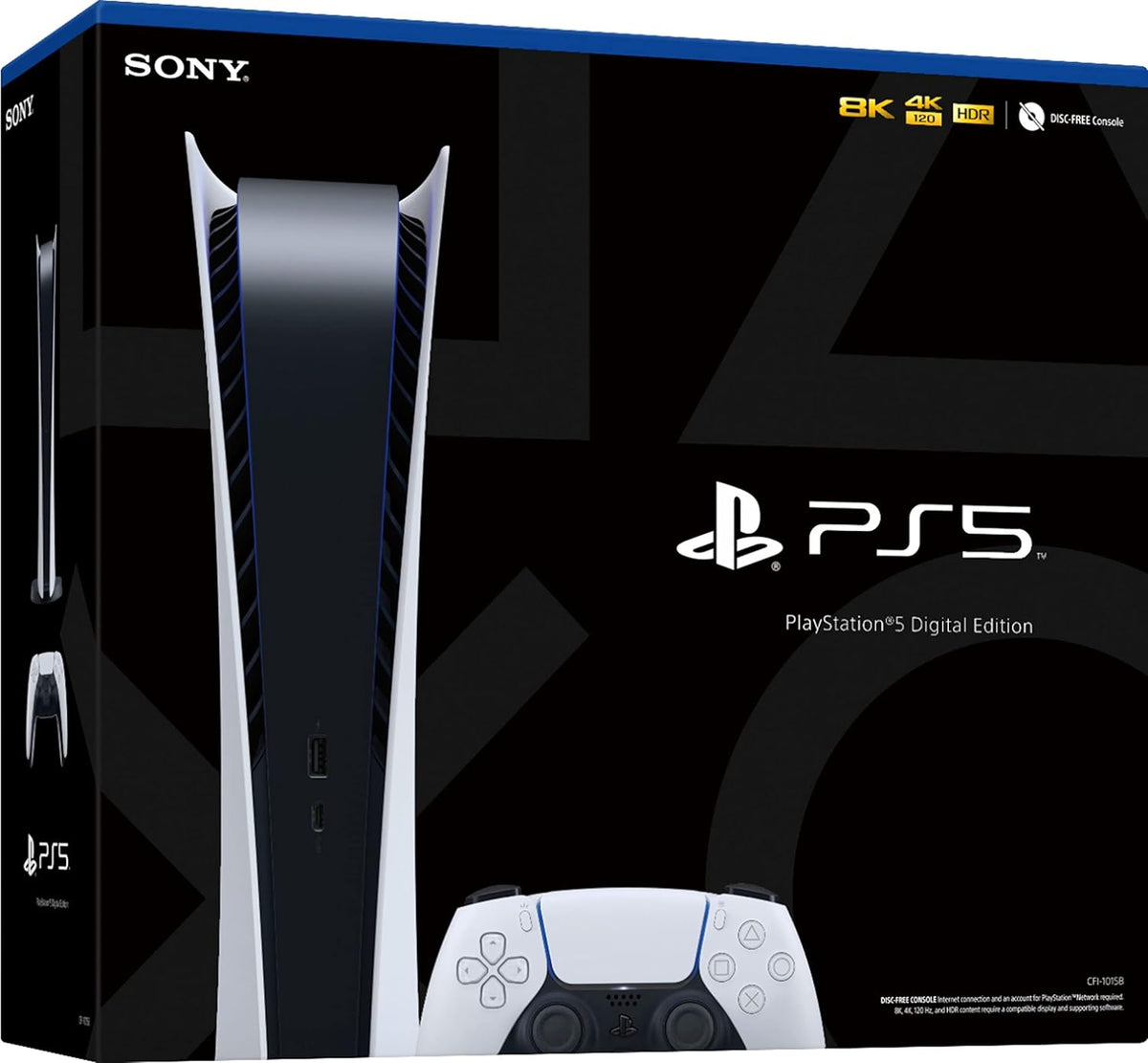 PlayStation 5 Digital Edition 825GB Gaming Console with Wireless Controller N416