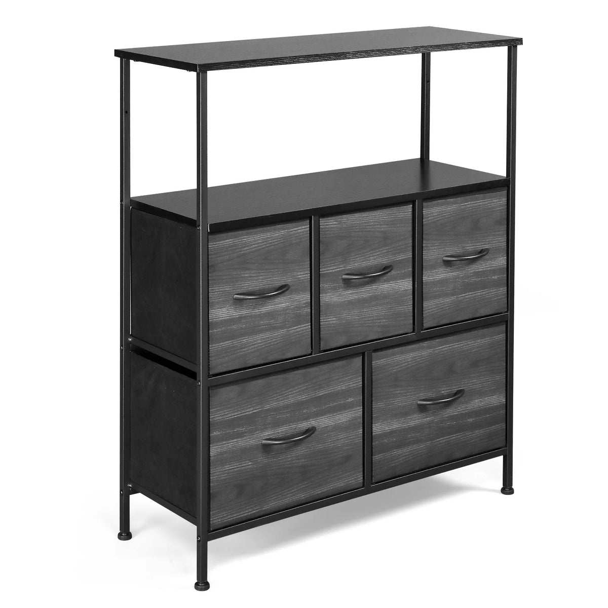 Wide 5 Drawer Dresser with Wood Top K503846