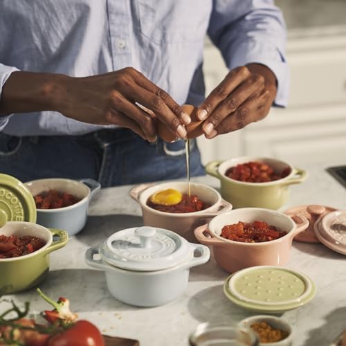 6-pc Mini Round Ceramic Cocotte Set X8455