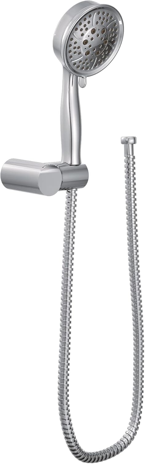 Chrome Handheld Shower with Wall Bracket and 69-Inch Hose Y274