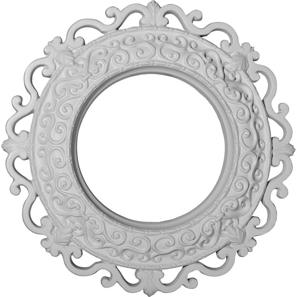 Hand-Painted Americana Crackle Ceiling Medallion Q40267