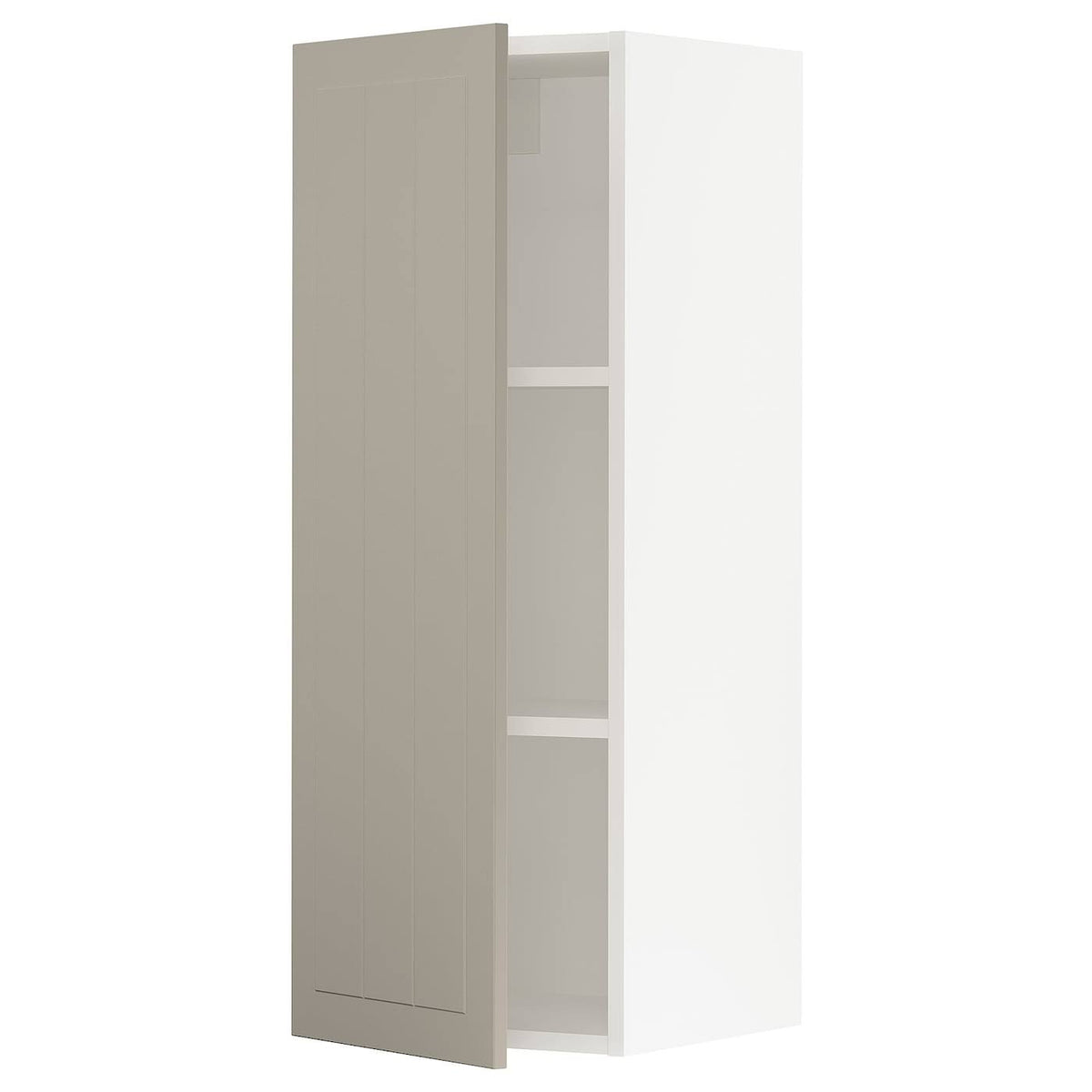Wall Cabinet, White/Beige, 15x15x40 D30111