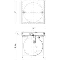 Chrome One Light Flush Mount W154