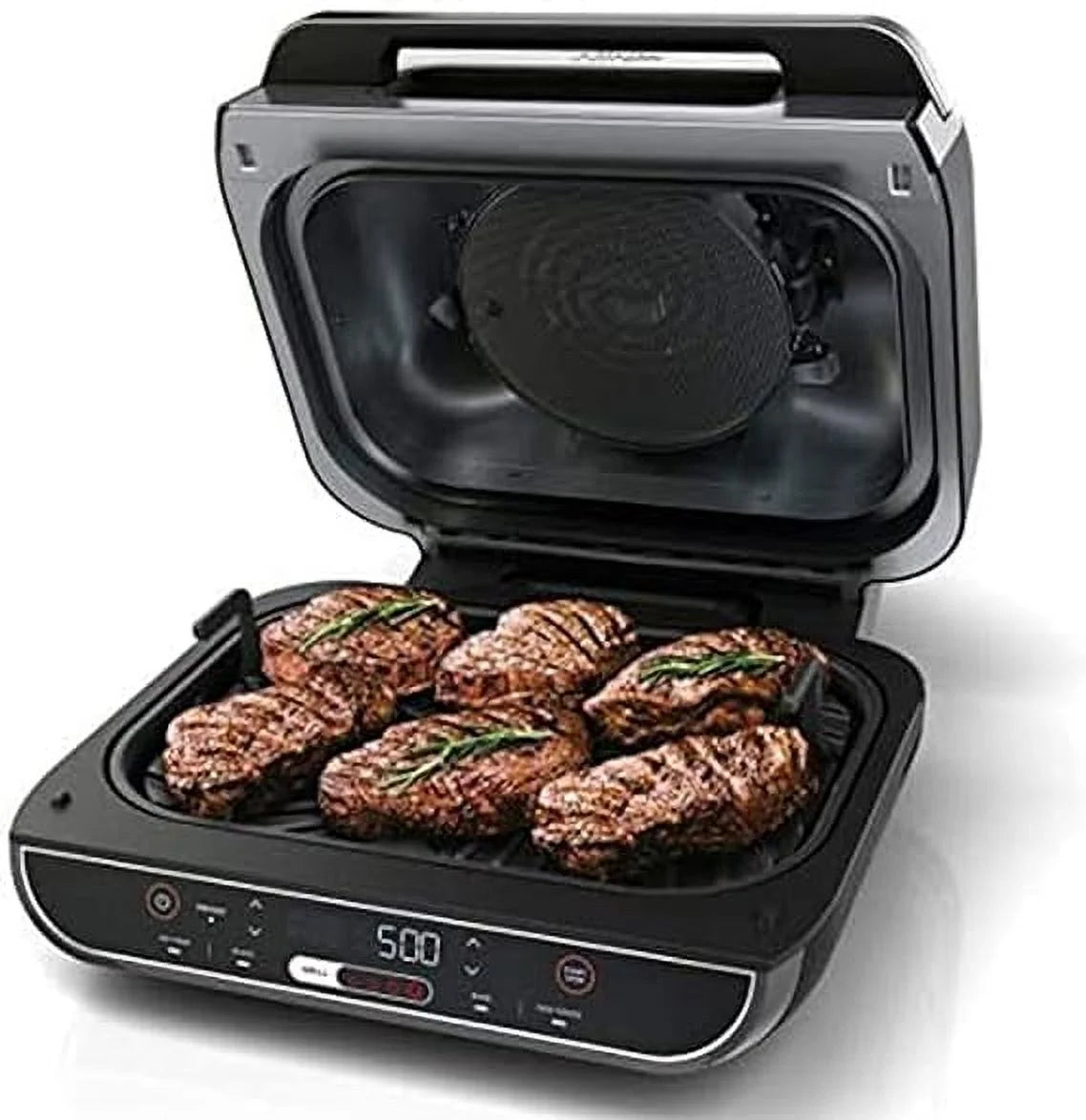 Open Box Ninja Foodi Smart XL 5-in-1 Indoor Grill with 4-Quart Air Fryer - Black V176