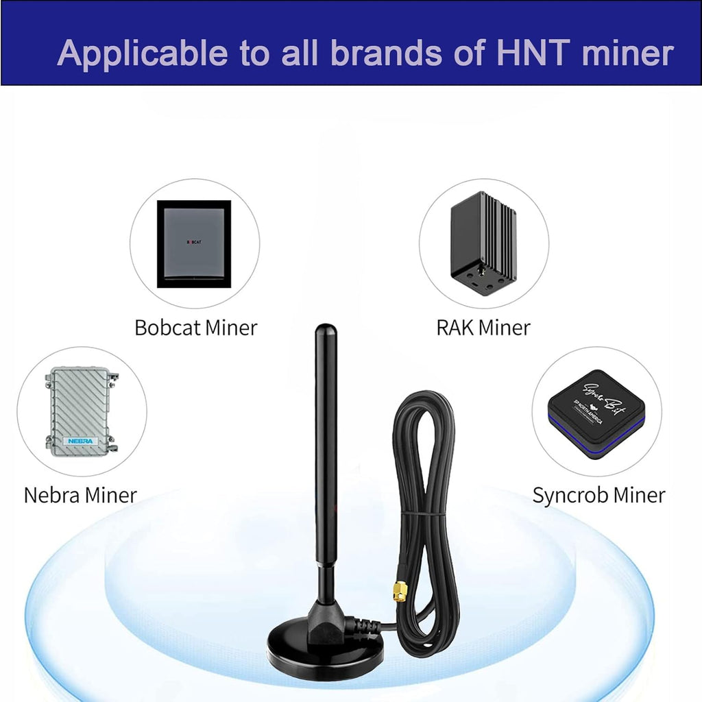 Waterproof 5.8dBi Magnet Base 915MHZ LoRa Gateway Antenna with 10FT Cable Pack of 2 D987972