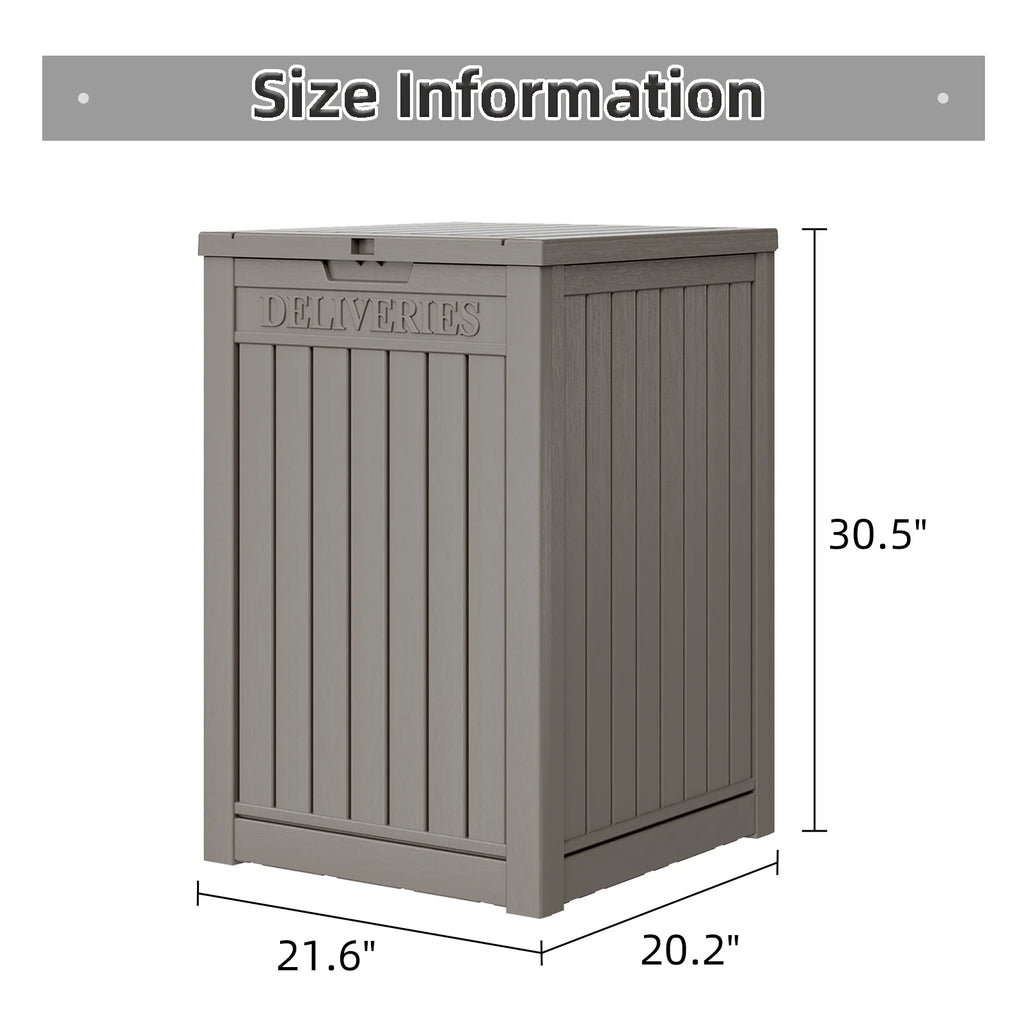 48 Gallon Lockable Waterproof Resin Package Delivery Box X67181