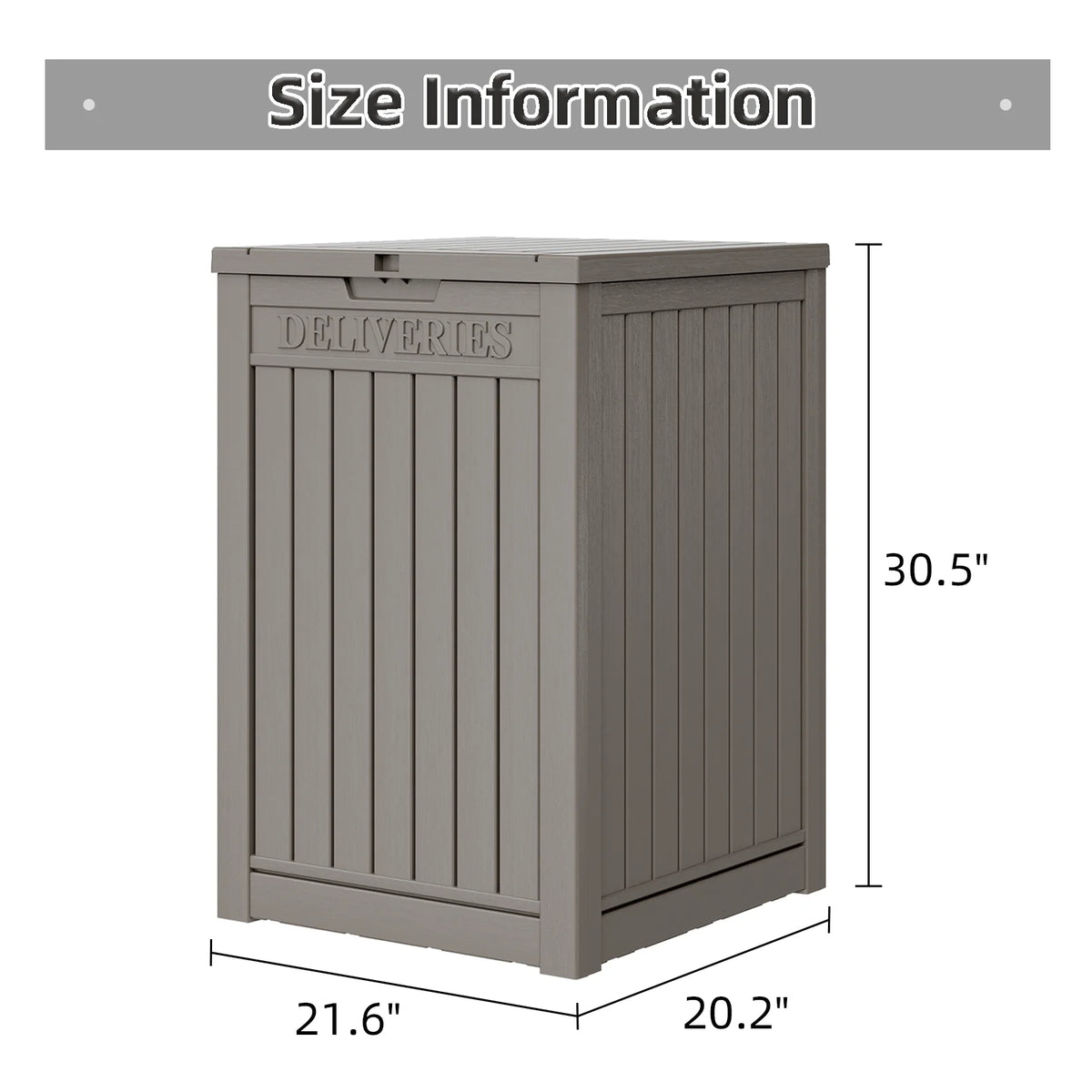 48 Gallon Lockable Waterproof Resin Package Delivery Box X67181