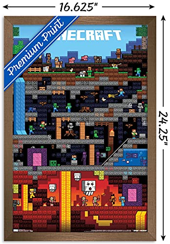 Minecraft Worldly Wall Poster 22.375" x 34" Unframed P674254
