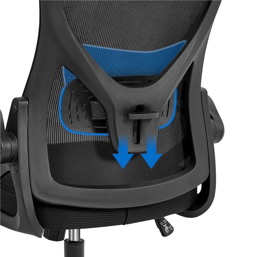 Set of 2 Black High Back Office Chair Q97125