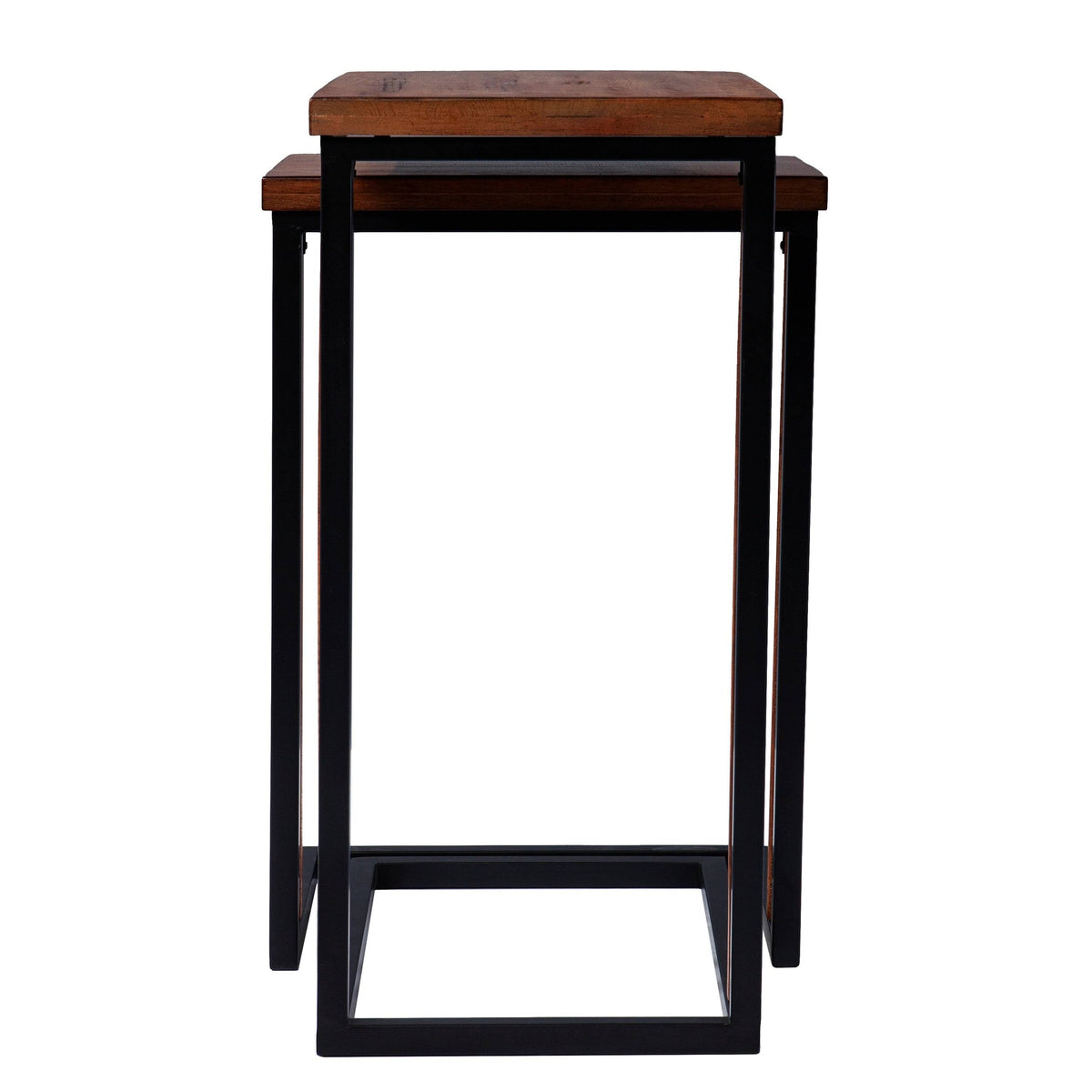 Brown Metal C-Table Set of 2 F6760