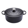 Round Casserole Cast Iron 22 cm Satin Black E230834