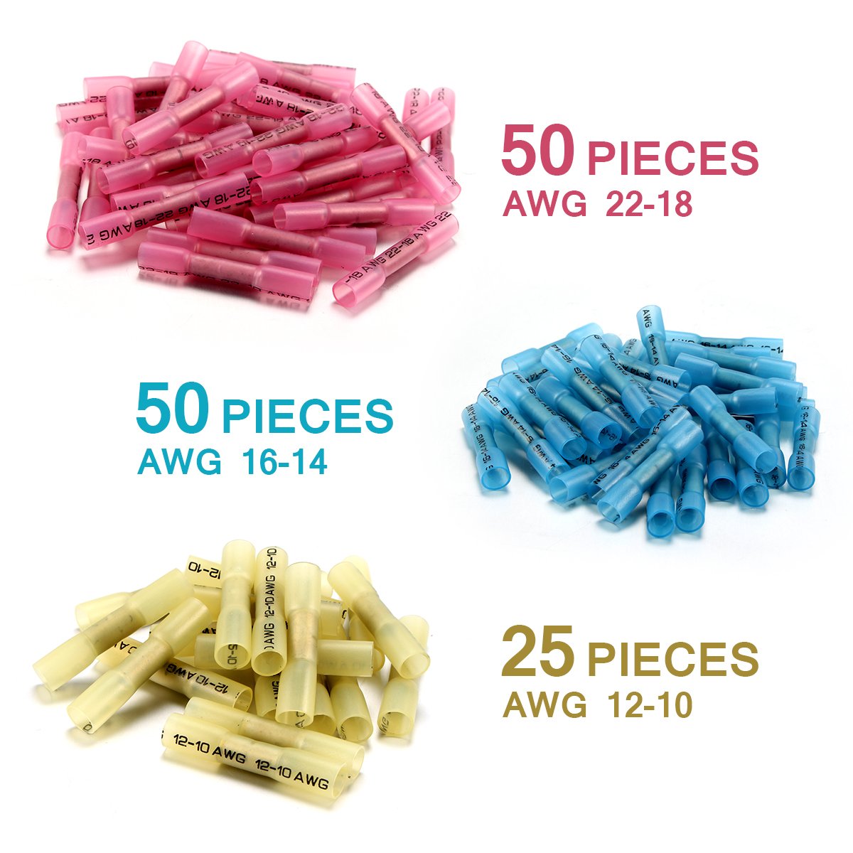 810PCS Heat Shrink Connectors Kit D867