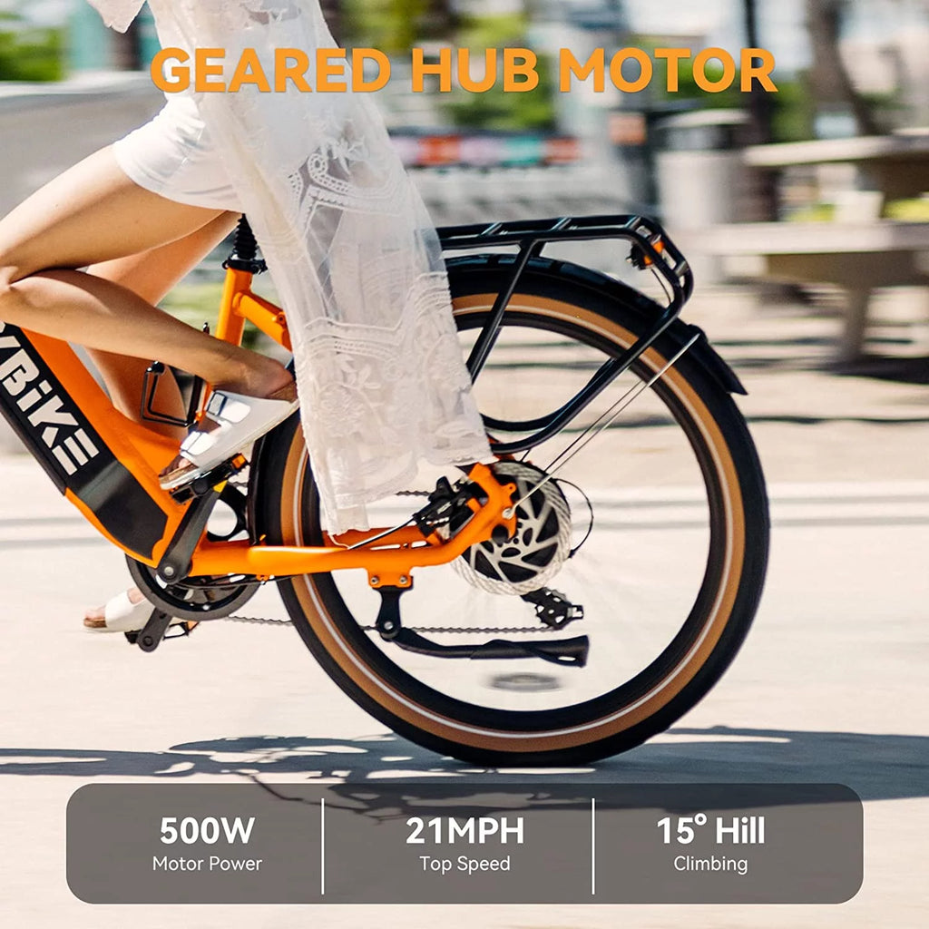 500W 26 Electric Hybrid Bike with 48V 15Ah Removable Battery, Black L271