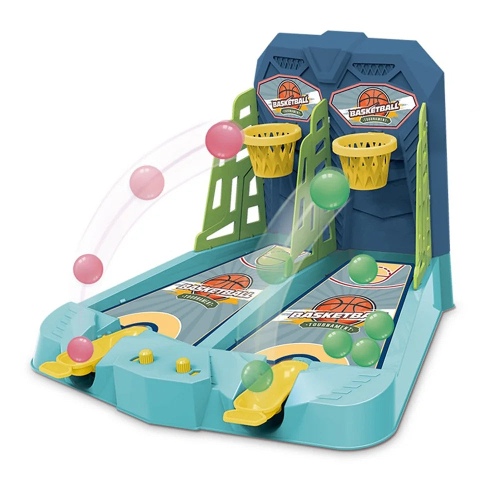 Mini Basketball Shooting Game Pinball Toy (Blue) F1199