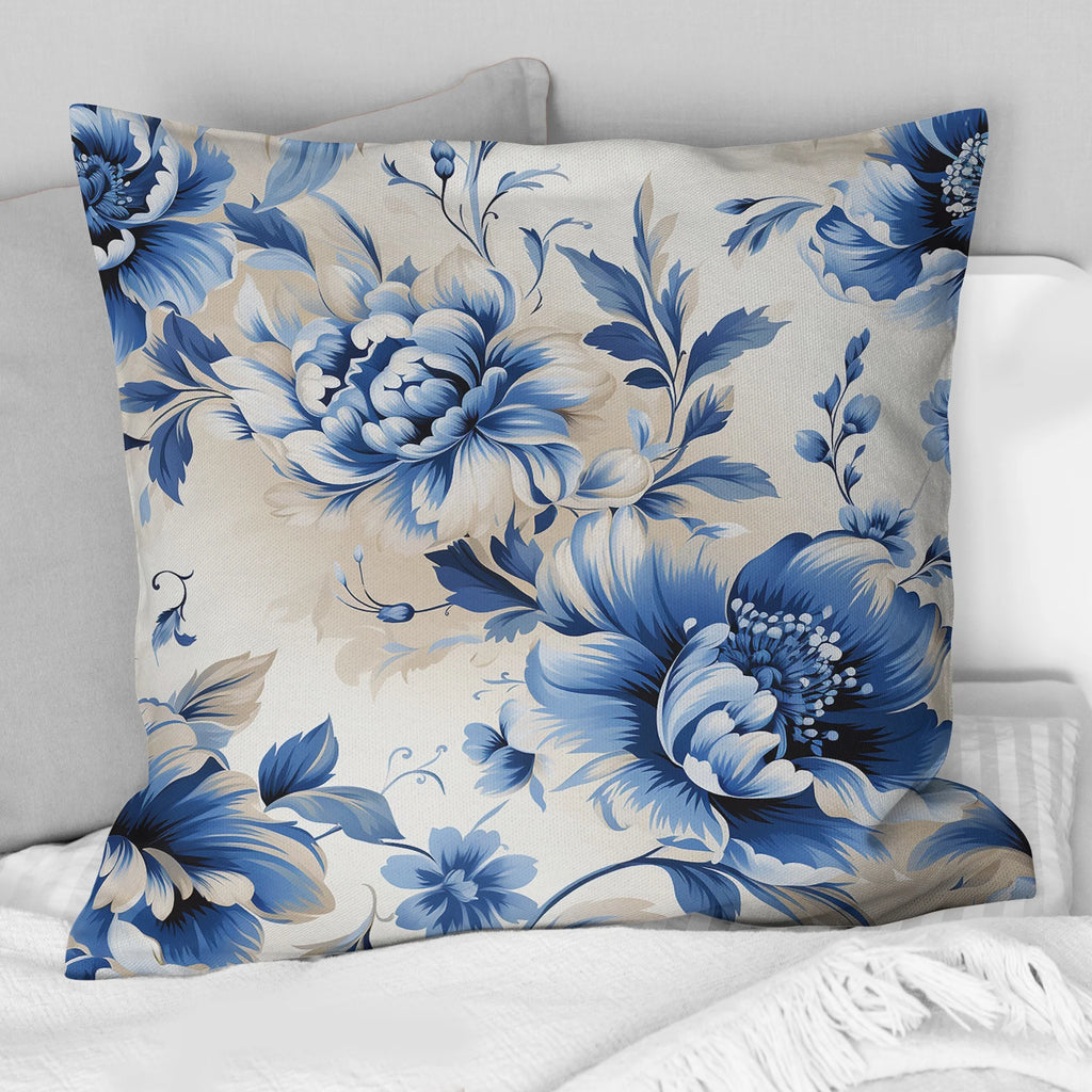 Floral Printed Throw Pillow H399