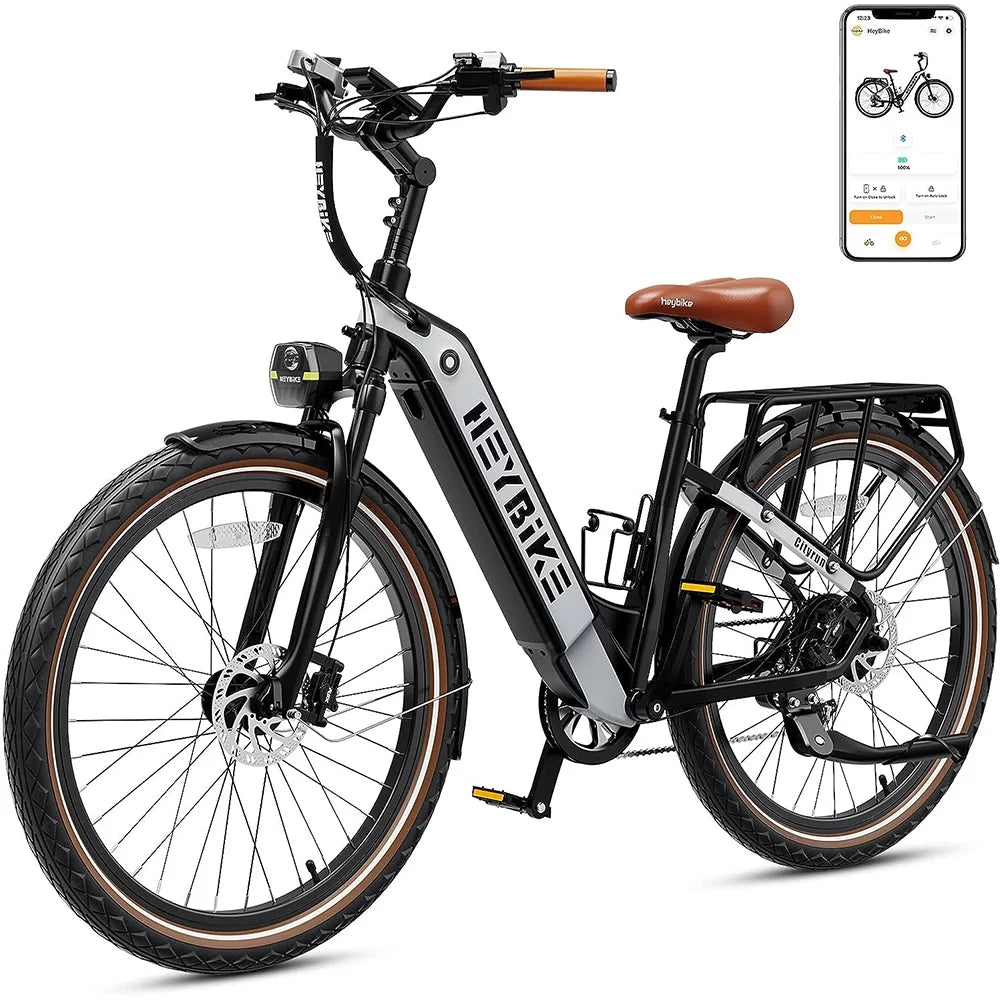 500W 26 Electric Hybrid Bike with 48V 15Ah Removable Battery, Black L271