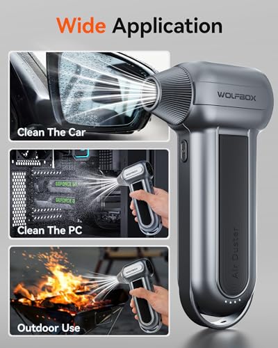 Cordless Electric Air Duster 150000RPM 3-Gear Adjustable H665
