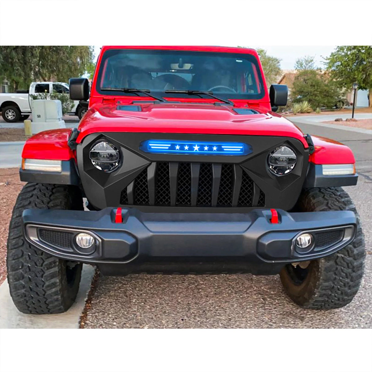 Grille with Blue Lights T13657