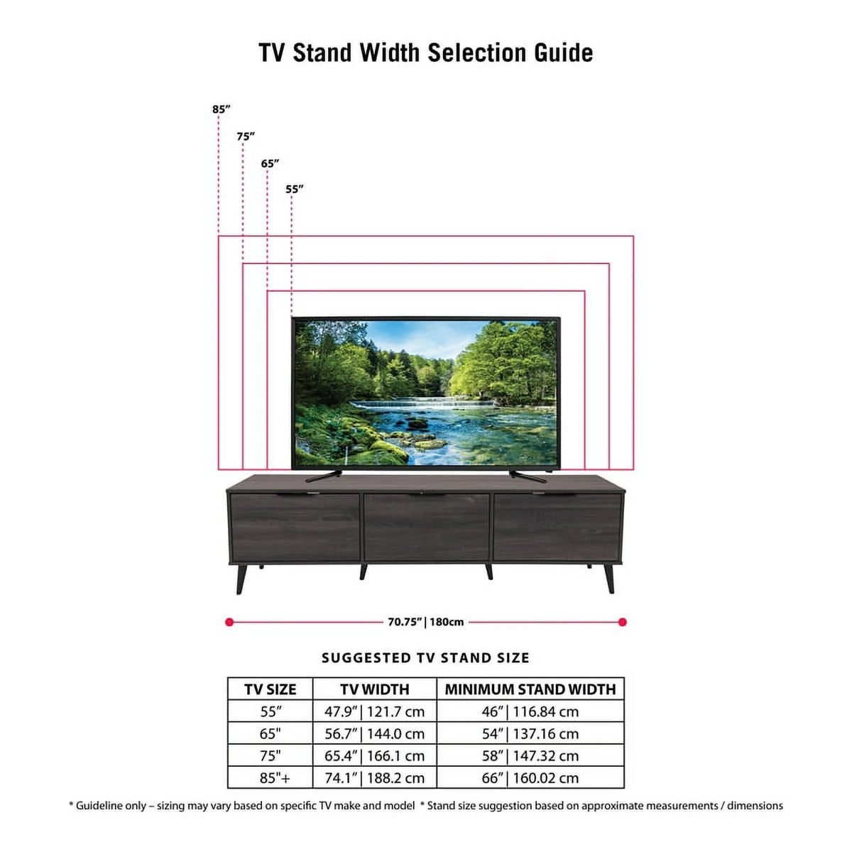 Dark Gray Engineered Wood TV Stand with Closed Storage N441653