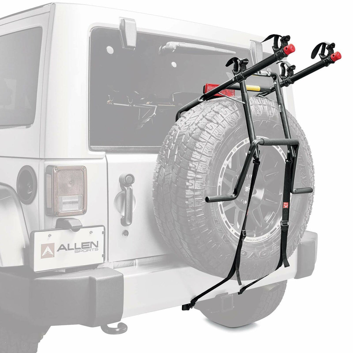 2-Bicycle Spare Tire Mounted Bike Rack Carrier S863552
