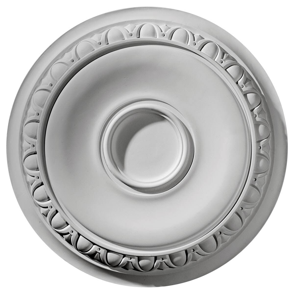 24 1/4x22OD x 1 1/2x22P Ceiling Medallion Hand-Painted Smokey Topaz Crackle L6240