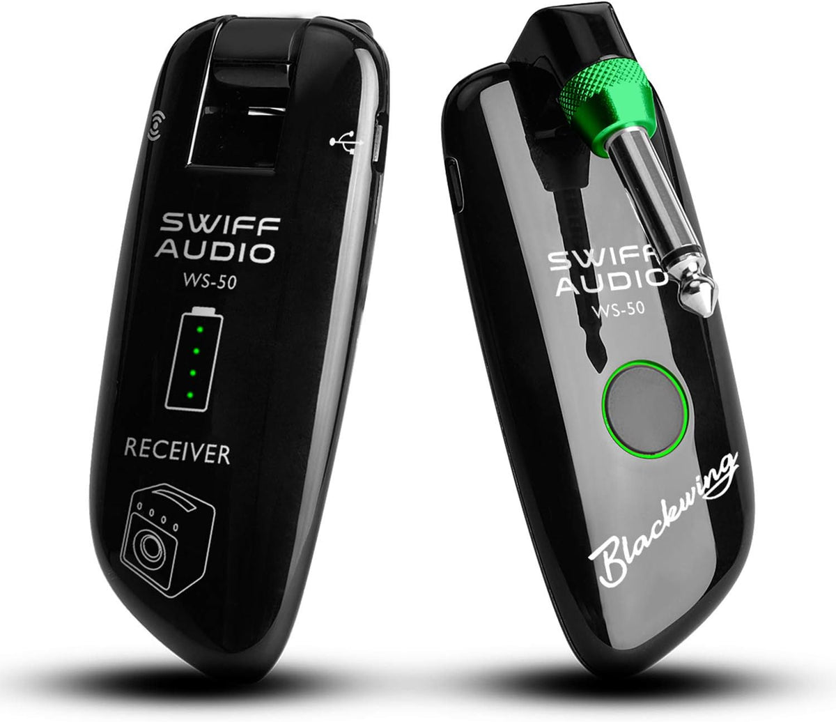Pack of 2 Rechargeable Wireless Guitar Transmitter Receiver System V62528