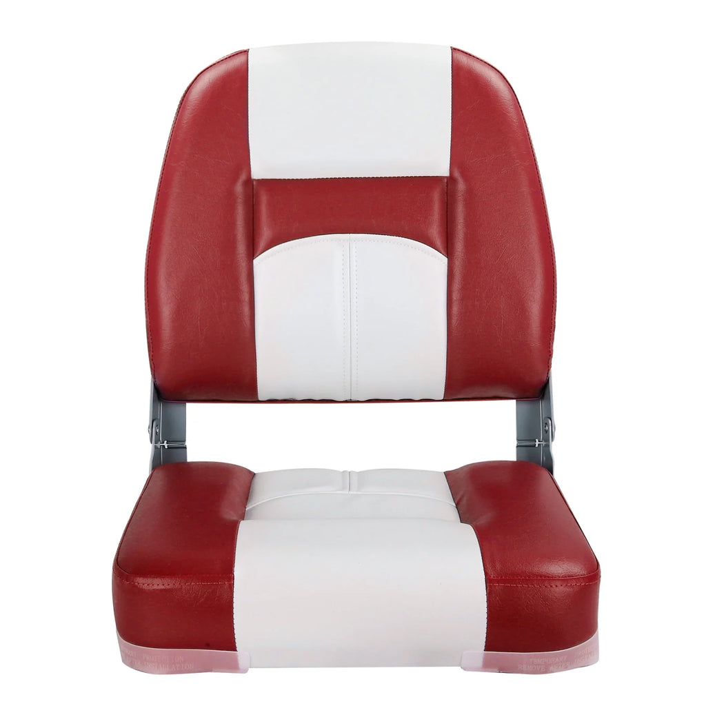 White/Charcoal Low Back Folding Boat Seat, 2 Seats T5933