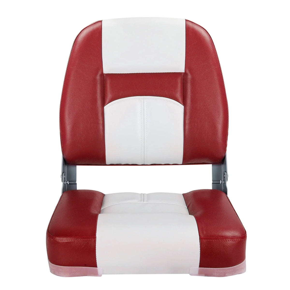 White/Charcoal Low Back Folding Boat Seat, 2 Seats T5933