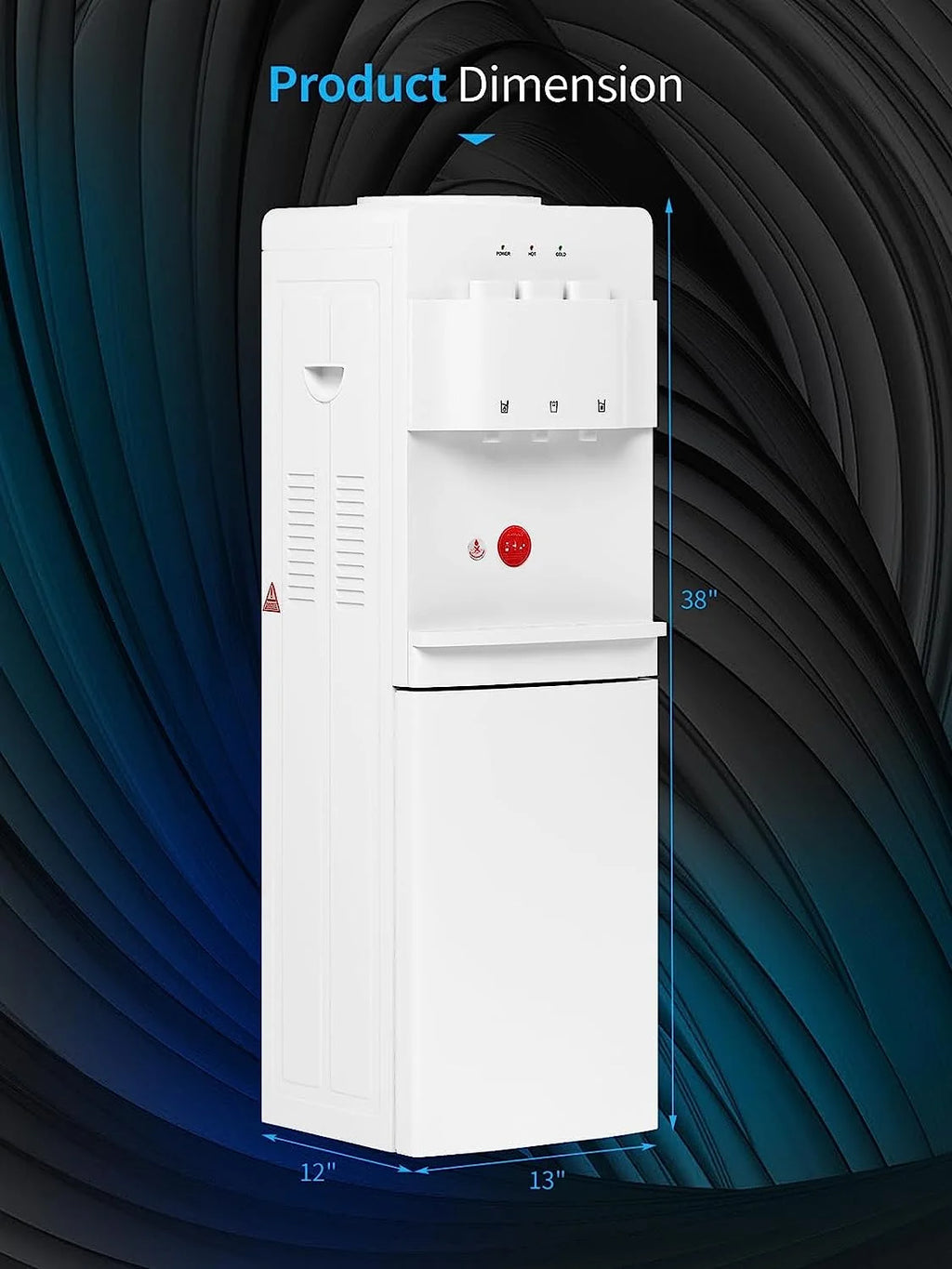 Top Loading Hot & Cold Water Cooler Dispenser White Q562