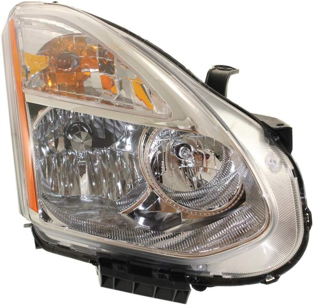 Passenger Side Halogen Headlight Assembly for Nissan Rogue 09-10 J459