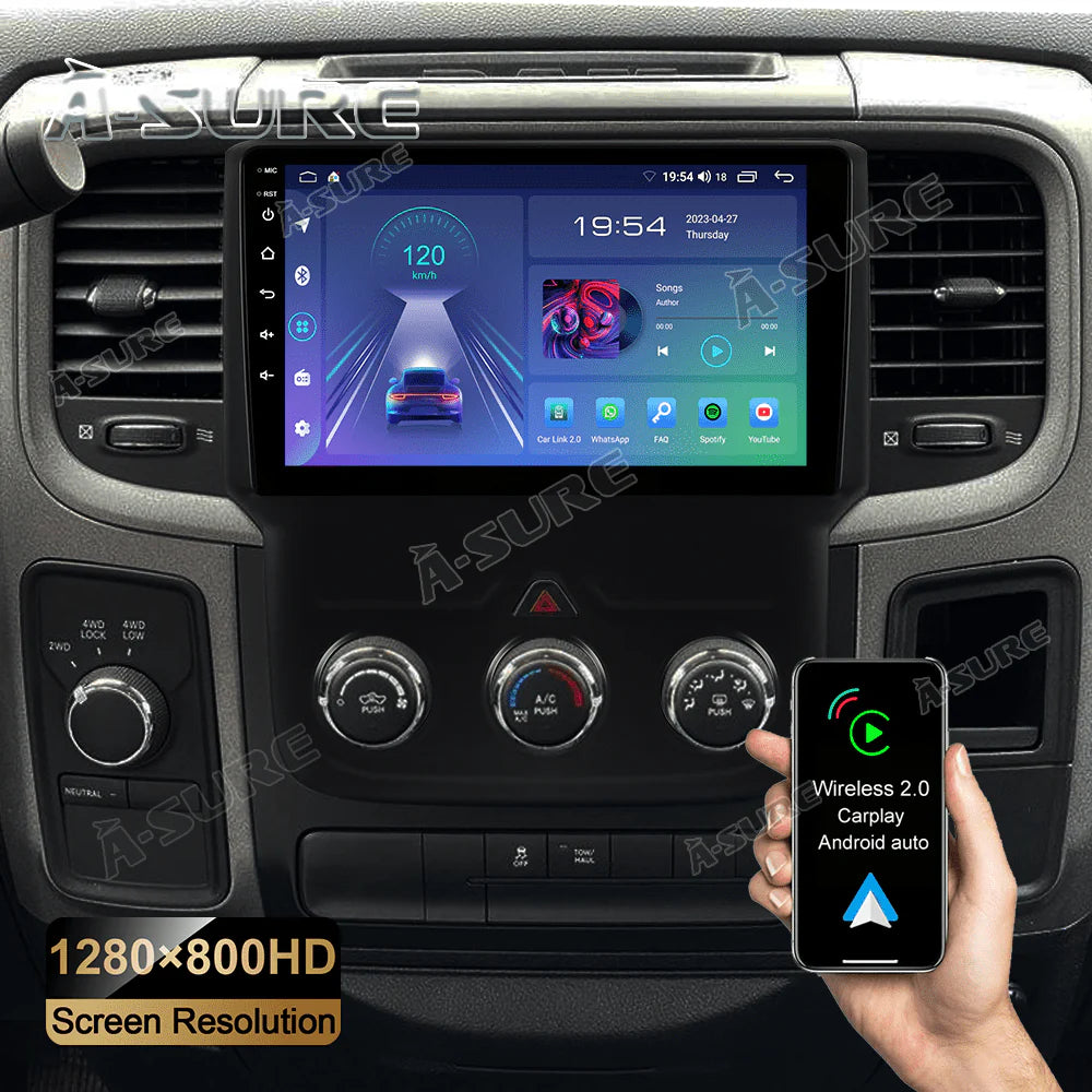 Android 12 Car Stereo Radio with Manual A/C U2153
