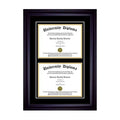 Double Diploma Frame with Double Matting A443804