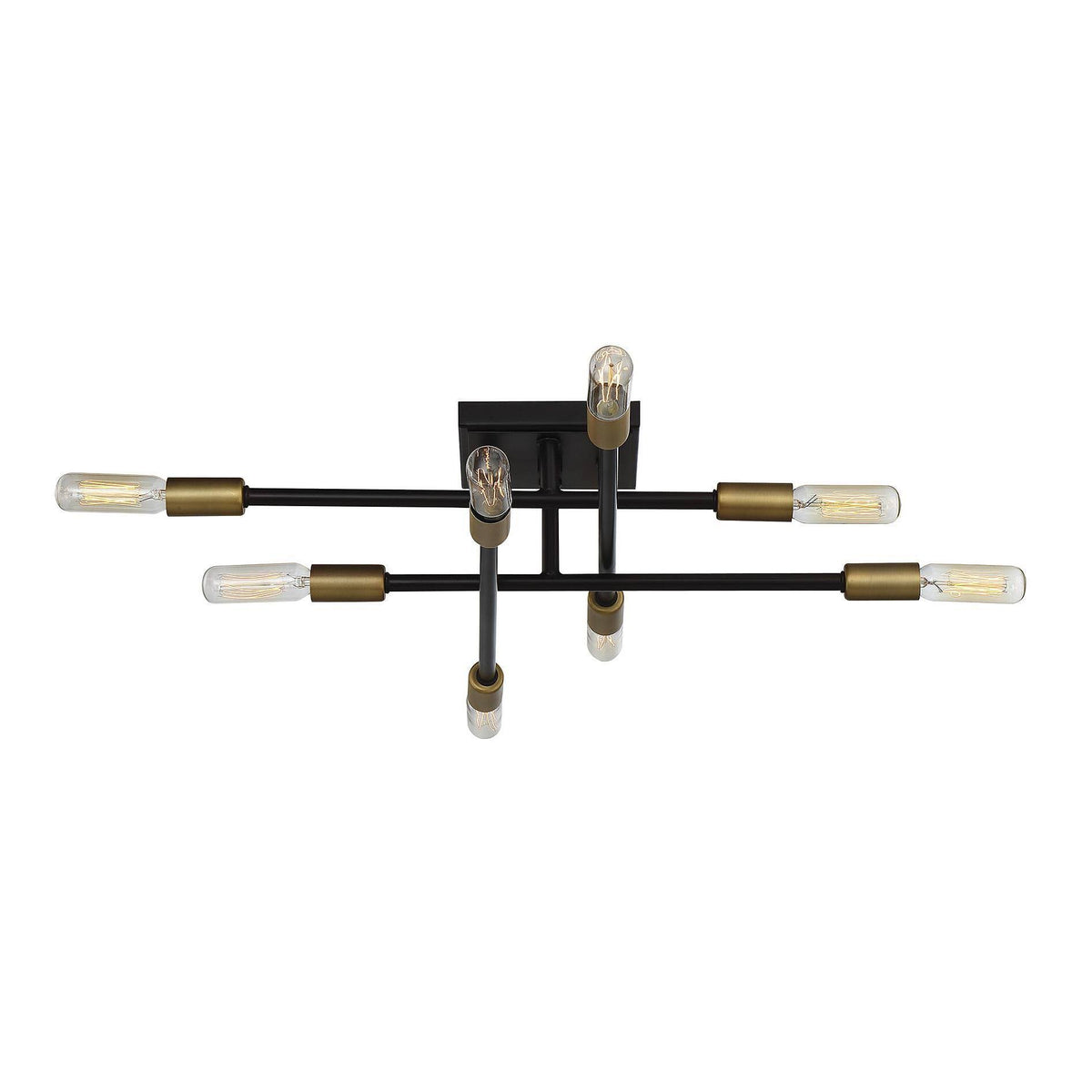 Bronze 8 Light Semi Flush D481