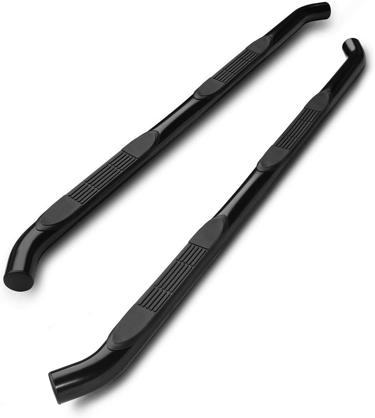 3 Black Side Bars Step Rails Running Boards D595